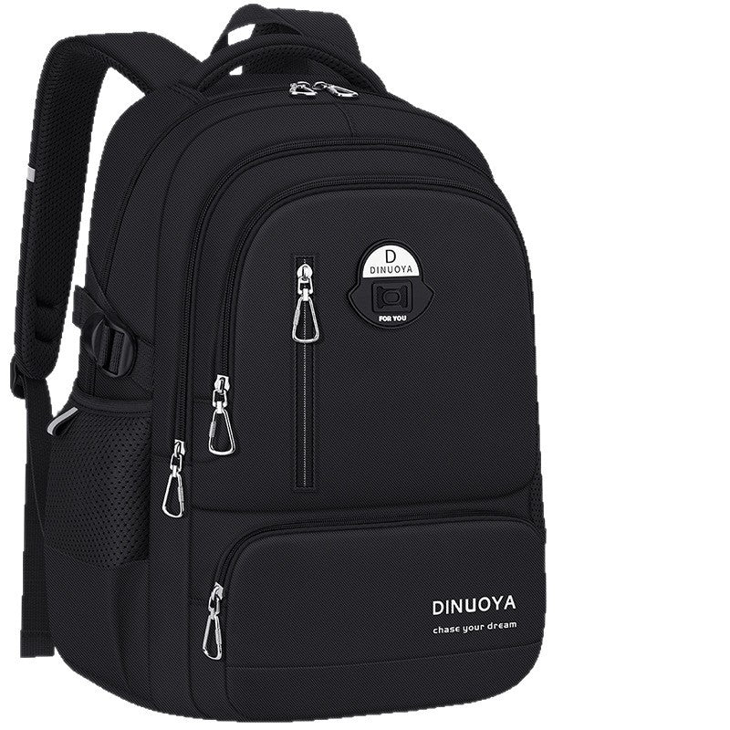 Pure Color Lightweight Student Backpack