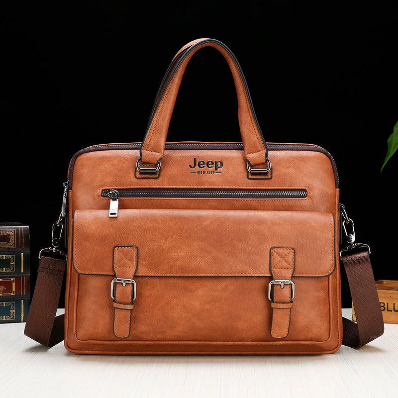 Jeep Mens Large-Capacity Fashion Business Briefcase