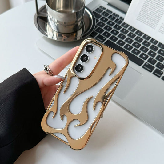 Electroplated Hollow Flame Case  Samsung S25 Ultra / A16 / S23
