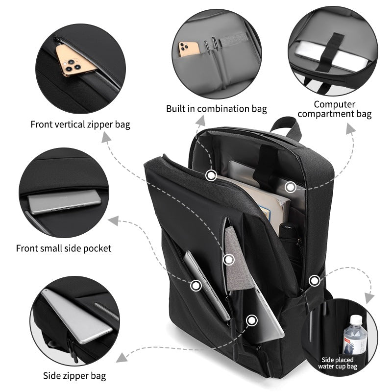 Sleek Waterproof Commuter Laptop Backpack