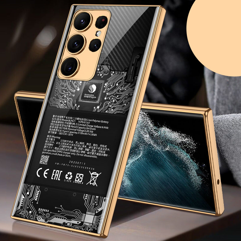 Marble Electroplated Glass Phone Case