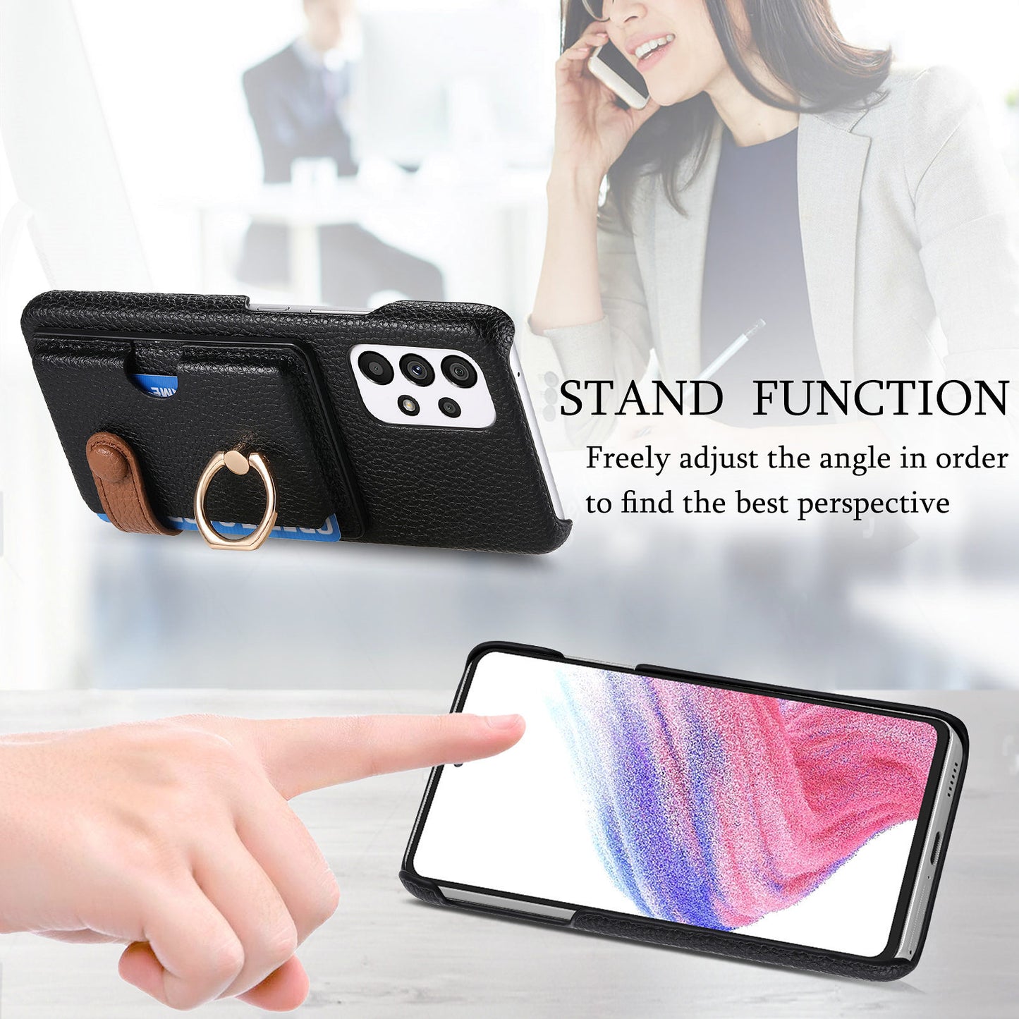 LuxeLychee Textured Samsung Case