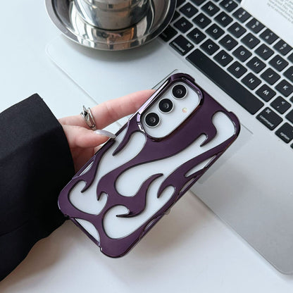 Electroplated Hollow Flame Case  Samsung S25 Ultra / A16 / S23