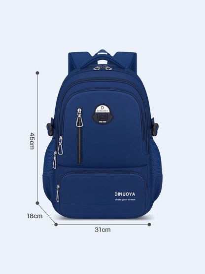 Pure Color Lightweight Student Backpack