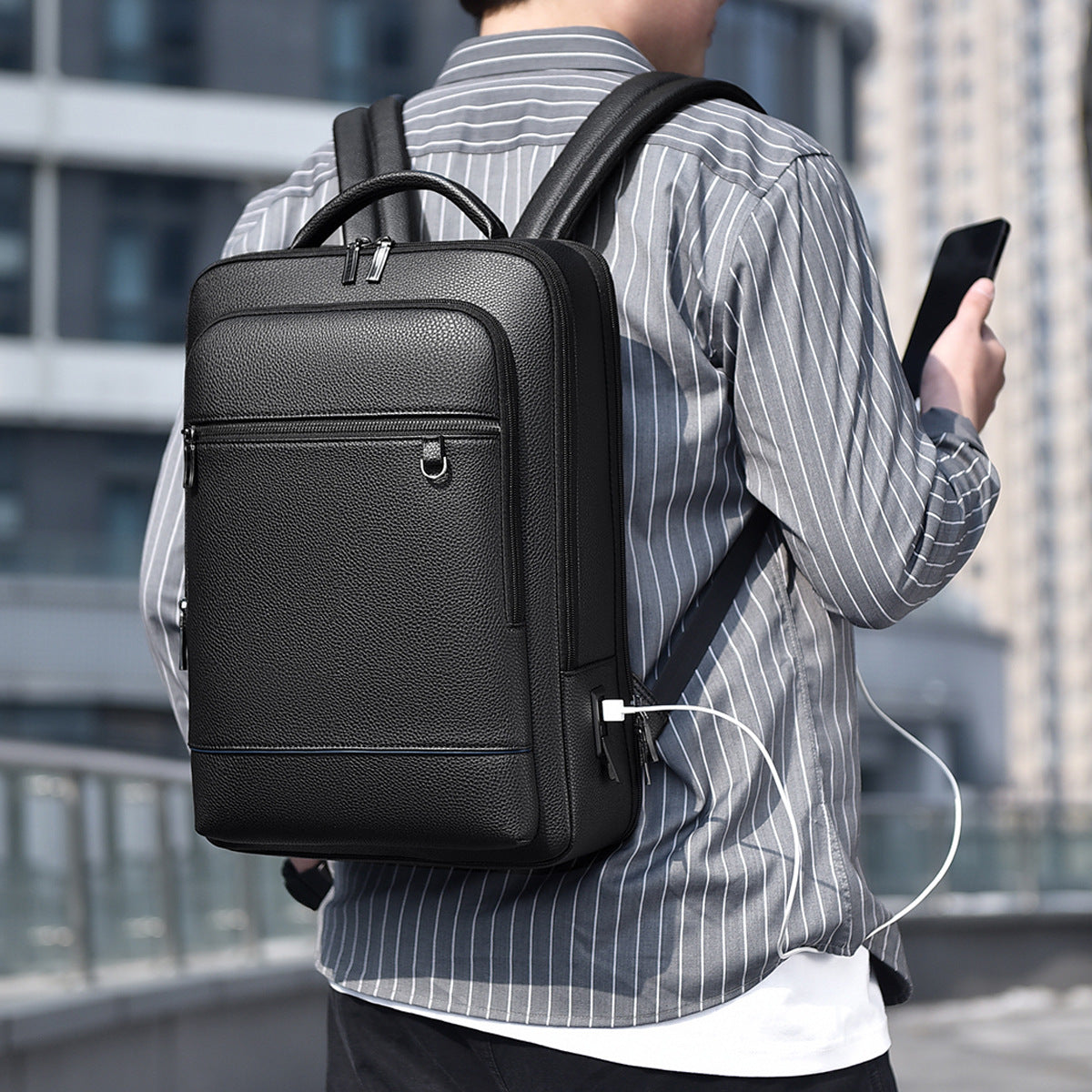 Multifunctional USB Charging Backpack