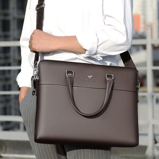 Classic PU Leather Briefcase