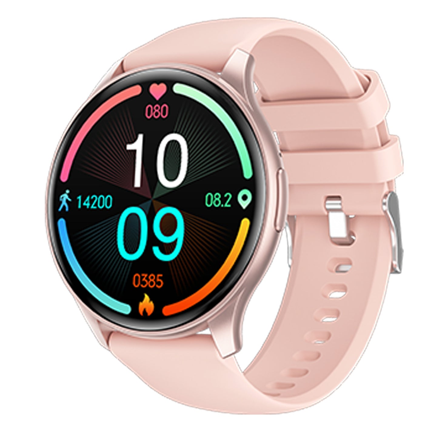 GlowFit Round Smartwatch