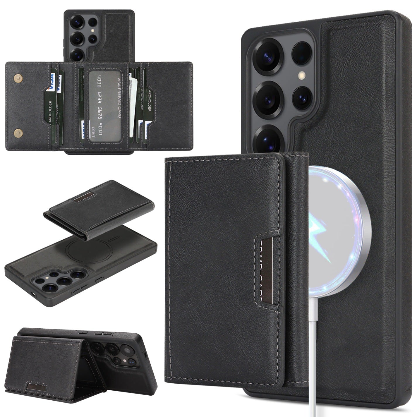 Stylish Magnetic Card Samsung Case