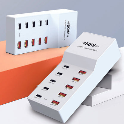 PowerHive 50W 10-Port Smart Charger