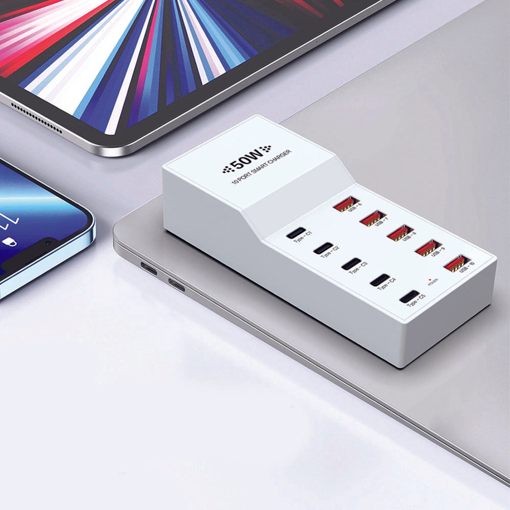 PowerHive 50W 10-Port Smart Charger
