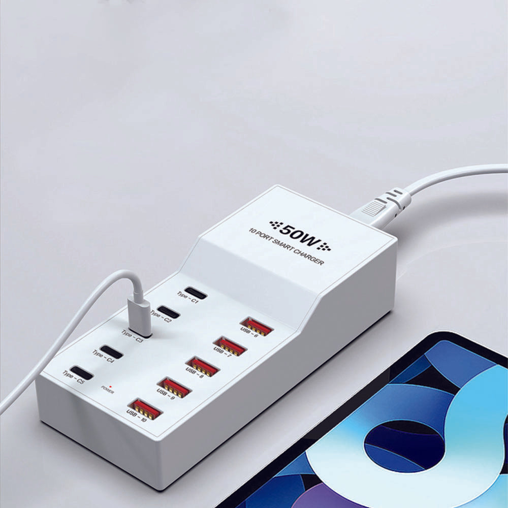 PowerHive 50W 10-Port Smart Charger