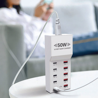PowerHive 50W 10-Port Smart Charger