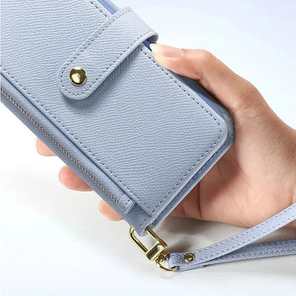 SnapLuxe 2-in-1 Magnetic Leather Wallet iPhone Case