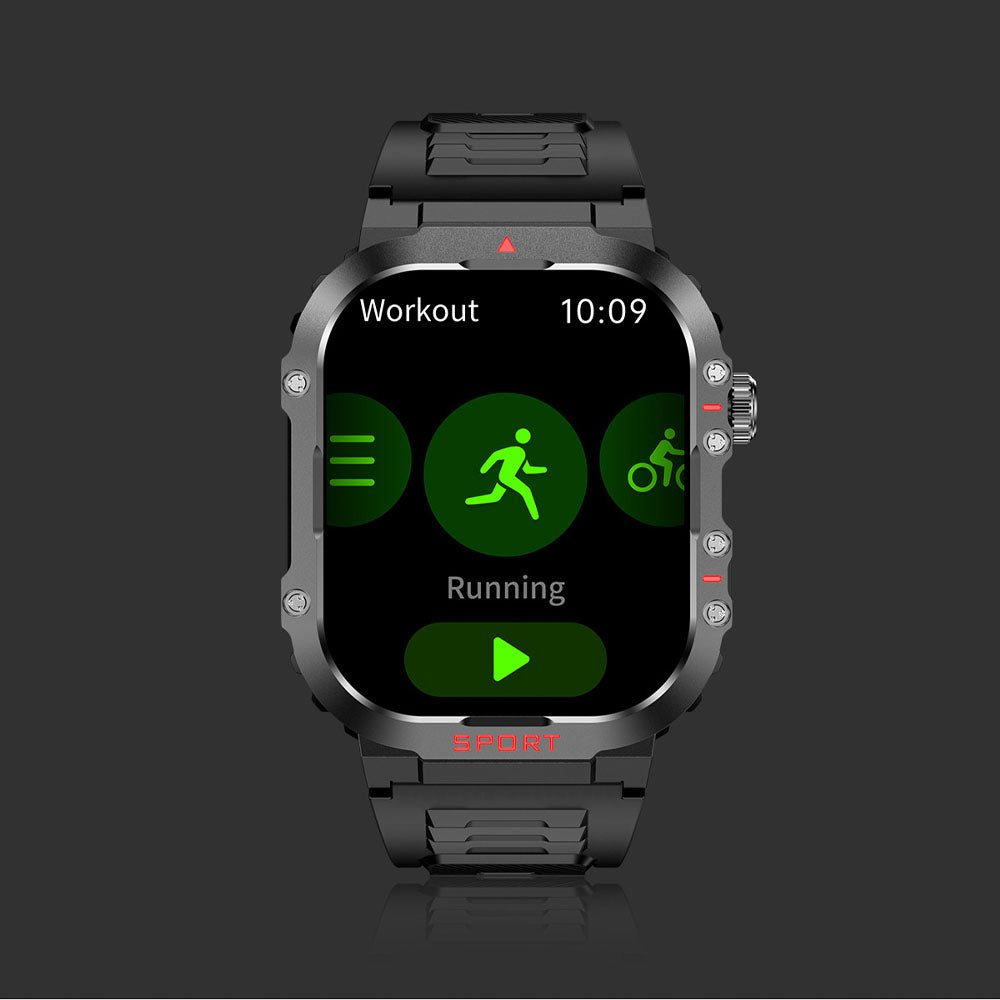 TrailForge Waterproof Sports Flashlight Smart Watch