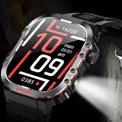 TrailForge Waterproof Sports Flashlight Smart Watch