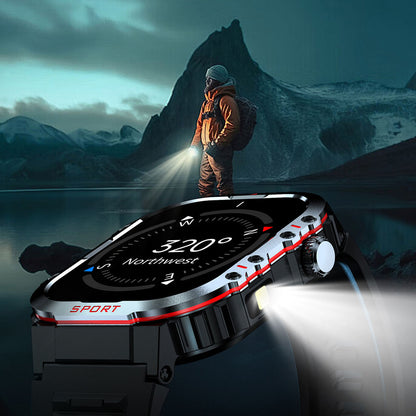 TrailForge Waterproof Sports Flashlight Smart Watch