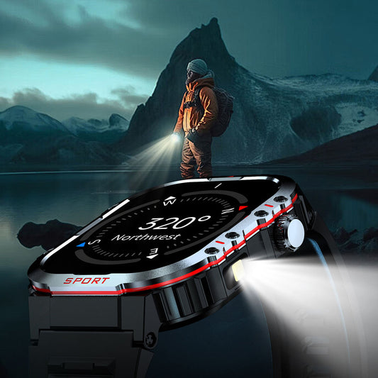 TrailForge Waterproof Sports Flashlight Smart Watch
