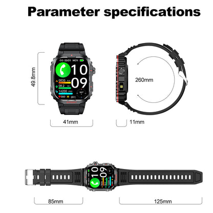 TrailForge Waterproof Sports Flashlight Smart Watch