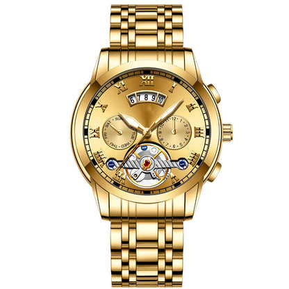 SteelHorizon Stainless Steel Waterproof Watch Men