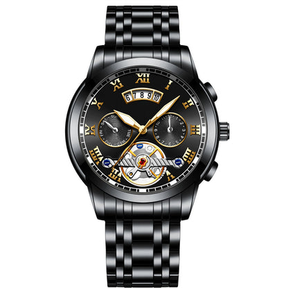 SteelHorizon Stainless Steel Waterproof Watch Men