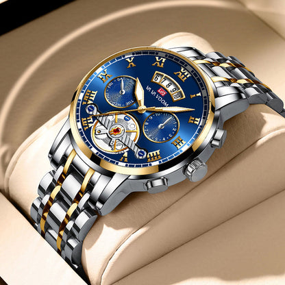SteelHorizon Stainless Steel Waterproof Watch Men