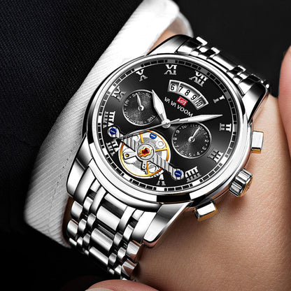 SteelHorizon Stainless Steel Waterproof Watch Men