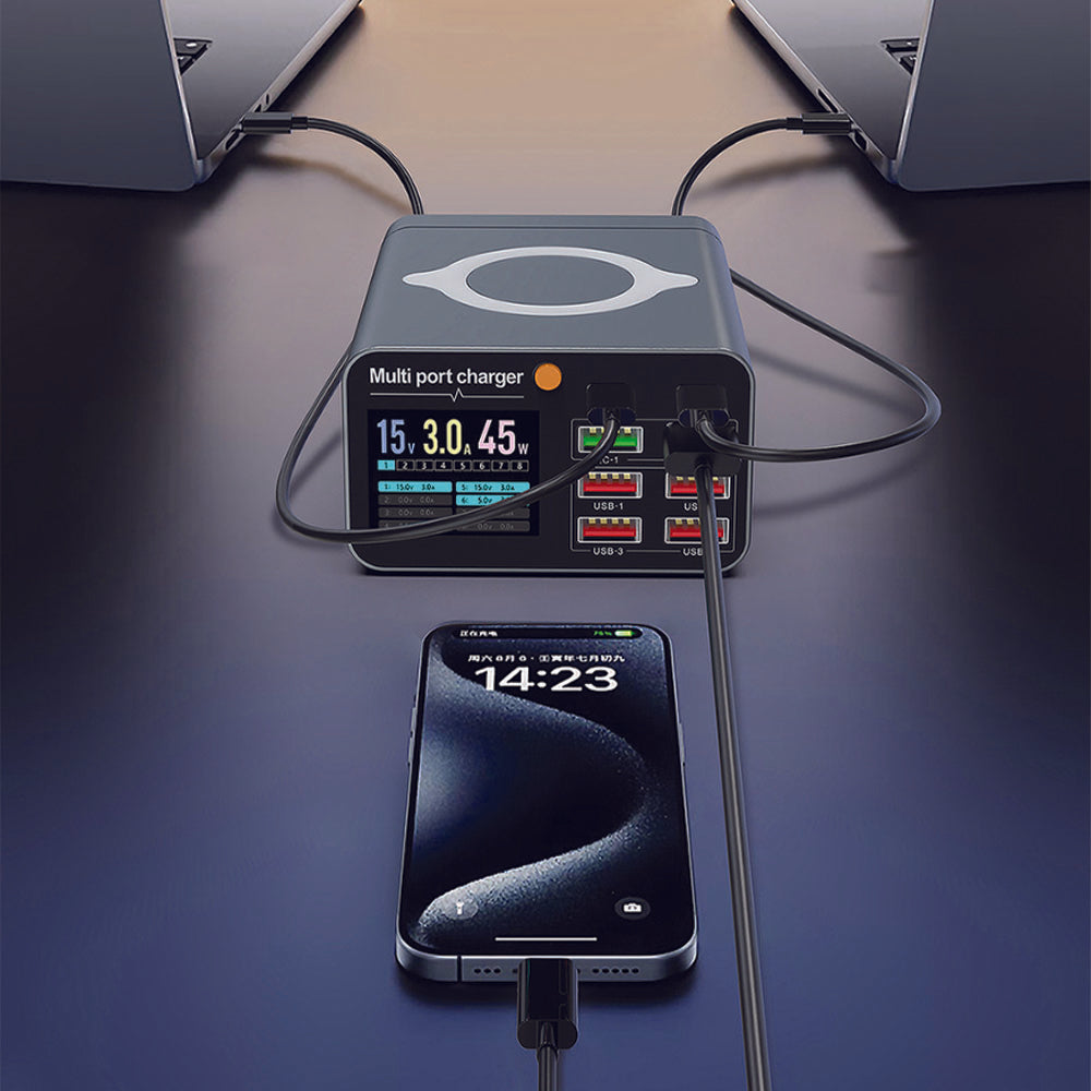 VoltSquad 80W 8-Port Multi-Device Charging Station