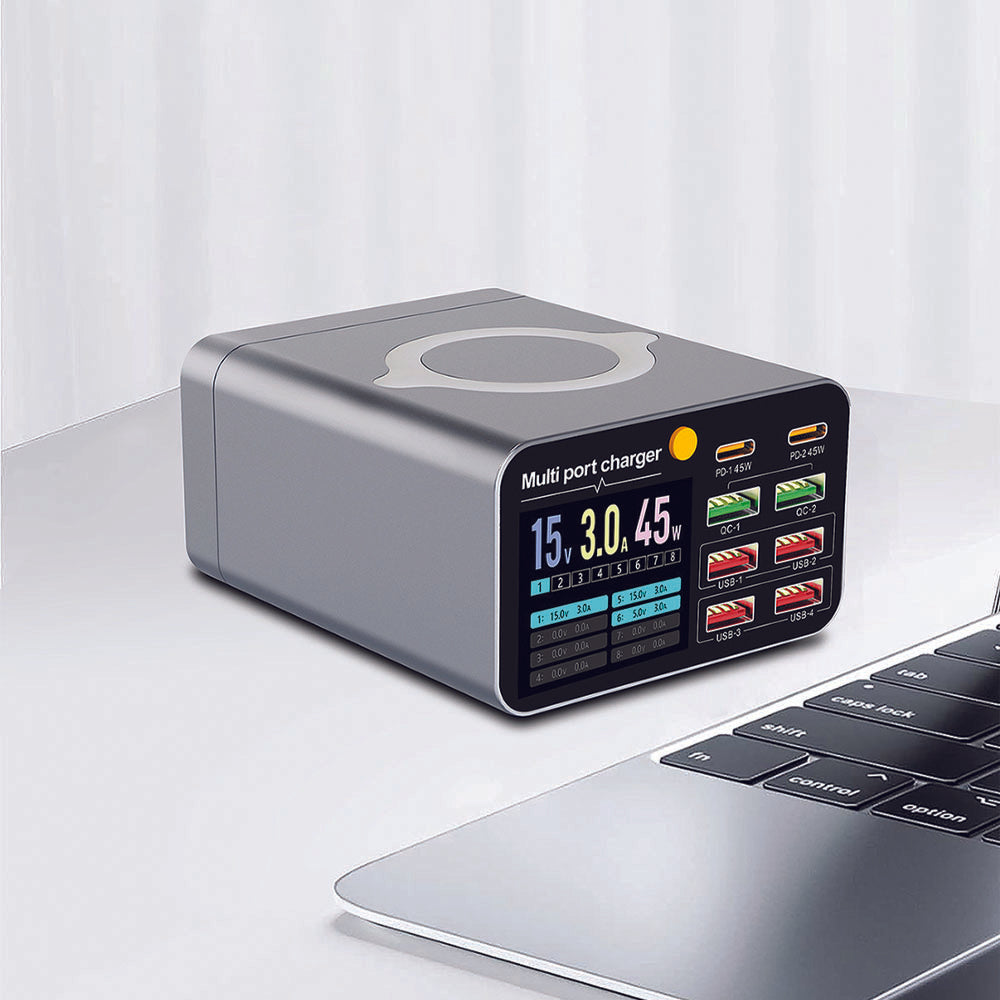 VoltSquad 80W 8-Port Multi-Device Charging Station