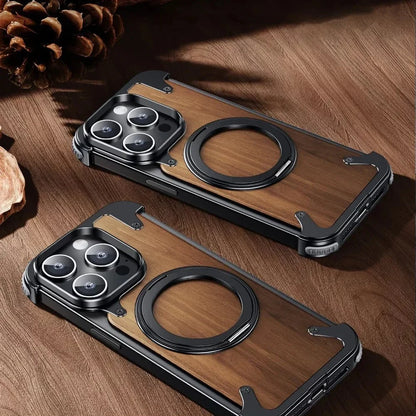 EdgeX Walnut Magnetic MagSafe iPhone Case - Moderno Collections